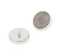 Magnete Pentola Di Ferrite Con Filo Esterno M5 Per Arti, Artigianato, Produzione Di Modelli, Fai -Da -Te E Hobby - 40mm Dia x 8mm Di Spessore - 11,4kg