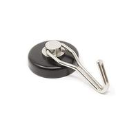 Magnete Pentola Di Ferrite Rivestito In Gomma Con Gancio Girevole Per Appendere, Tenere O Visualizzare Oggetti - 36mm Dia - Pacco Di 10