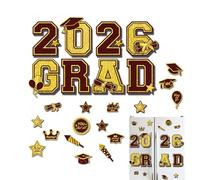 Magnete per Auto per la Laurea 2026-24 Parti di Decorazione Esterna | Un Magnete Automobile,per Esterno Automobile, Porta Frigorifero, Parata, Viaggio, Festa di Laurea