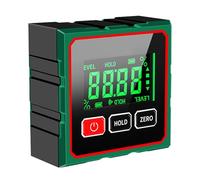 Magnete per contatore angolare digitale | Alluminio, Precisione 0,2° | Mini Inclinazione con livella, Elettronico | Per Misurazione 'Inclinazione, Lavorazione del Legno, Costruzione, Lavori