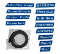 Magnete per etichette per cassetta degli attrezzi - Etichetta adesiva per cassetta degli attrezzi in ABS | Etichette organizzative rimovibili da 12 pezzi per carrelli in acciaio, cassetti, superfici m