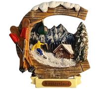 Magnete per frigorifero con la Svizzera, souvenir 3D, decorazione magnetica per frigorifero, collezione artigianale