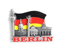 Magnete per frigorifero con motivo città, ad esempio Venezia, Parigi, Roma, Praga, Amsterdam, Barcellona, Dubai, Thailandia, in metallo, grande souvenir, bellissimo articolo decorativo, metallo,