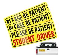 Magnete per studenti e conducenti, 3 adesivi per paraurti per principianti, riflettenti, rimovibili, per la sicurezza dei finestrini dell'auto, per adolescenti, anziani e pazienti