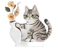 Magnete per supporto per baffi di gatto - 6 x 5,7 x 0,6 cm carino decorazione magnetica per frigorifero | Magneti e souvenir Đe baffi D´e gatto | Magnete ara con disegno Dęe B́igotes Dé Gatti, PÏara