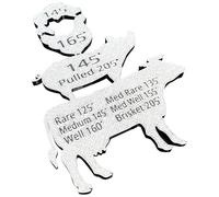 Magnete Per Temperatura Carne | Guida Magnetica Delle Temperature Della Carne - Accessorio Cucina Impermeabile Per Cuochi Di Tutti I Livelli