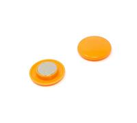 Magnete Per Ufficio Di Pianificazione Arancione Ad Alta Potenza Per Frigorifero, Lavagna, Tabellone, Mobile In Archiviazione - 40mm Dia x 11mm Alto - Confezione Di 120