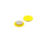 Magnete Per Ufficio Di Pianificazione Gialla Ad Alta Potenza Per Frigorifero, Lavagna, Tabellone, Archiviazione - 40mm Dia x 11mm Di Alto - Pacco Di 60