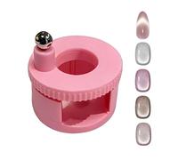 Magnete per unghie, girevole a 360 gradi, design per manicure con perline di vetro, forte strumento magnetico per unghie, per donne e ragazze, per casa, salone, studio d'arte, pratica per principianti