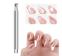 Magnete Per Unghie - Magnete Per Unghie Occhio A Doppia Estremità, Manico Ergonomico, Di Bellezza Multifunzionali, Doppia Testa Etica Ultra Resistente, Uva Viola Con Perla