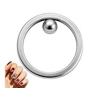 Magnete per unghie, strumento a forma di anello, magnete portatile in lega, 6 g, leggero, riutilizzabile, accessorio per donne e ragazze, per manicure fai da te, saloni di bellezza, effetto sguardo