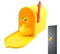 Magnete Porta Mini Cassetta Postale Anаtra - Decorazione Divertente Cassetta Postale Gialla con Bandierina Mobile | Adesivi Decorativi per Frigoriferi Rurale Urbano Viaggio Donne Famiglia