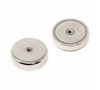 Magnete Pot Neodimio N42 Da 60Mm Con Filettatura Interna M8 (Confezione Da 4)