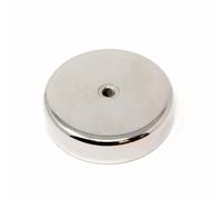 Magnete Pot Neodimio N42 Da 75Mm Con Filettatura Interna M10 (Confezione Da 4)