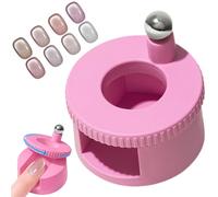 Magnete rotante a occhio di gatto 2026, con perline di vetro rotanti a 360°, con magnete uniforme, facile effetto occhio di gatto lucido fai da te per principianti (rosa)