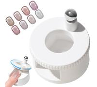 Magnete rotante a occhio di gatto 2026 - Perle di vetro rotanti a 360° con magnete uniforme, facile effetto occhio di gatto lucido fai da te per principianti (bianco)