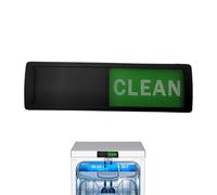 Magnete sporco pulito per lavastoviglie - Cartello resistente in acciaio inossidabile 17,5x5 cm con adesivo | Organizzatore per contenitori per da cucina, promemoria per lavastoviglie per casa,