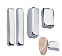 Magnete - Strumento per smalto gel singolo in metallo a 4 pezzi | Accessorio per con forte aspirazione, uso in salone di casa, crea diversi effetti per gli occhi degli animali domesti