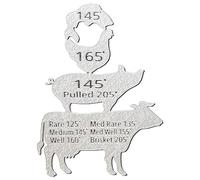 Magnete Temperature Cottura Carne Griglia,Guida Magnetica Delle Temperature Della Carne | Accessorio Cucina Impermeabile Per Cuochi Di Tutti I Livelli