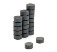 Magneti A Disco In Ferrite Y10 - 8Mm Diámetro X 4Mm Spessore - 0.048Kg Trazione