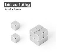 Magneti al neodimio a scelta - dimensioni e quantità selezionabili - potenti ...