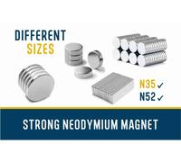 Magneti al neodimio diverse forme e dimensioni N35 N52, rotondi, disco, barra.