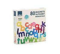 VILAC - Magnete alfabeto minuscolo 80 pz - Giochi educativi - 80 magneti lettere minuscole in legno - Giochi di risveglio per bambini in legno - Giocattolo per bambini dai 3 anni - 6706