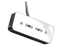 Magneti Alnico V Pickup Per Chitarra Pickup Al Collo/ponte Per La Sostituzione Di Parti Di Chitarra Elettrica Stile For For LP Accessori di Ricambio per Chitarra (Color : Silver_Bridge)