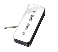 Magneti Alnico V Pickup Per Chitarra Pickup Al Collo/ponte Per La Sostituzione Di Parti Di Chitarra Elettrica Stile For For LP Accessori di Ricambio per Chitarra (Color : Silver_Neck)