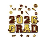 Magneti Automobile Laurea 2026 | Ventiquattro Pezzi Di Adesivo Magnetico Riutilizzabile - magneti per veicoli | Per La Festa Della Laurea L'Esterno Automobilistico E Frigorifero E Porta Del Garage