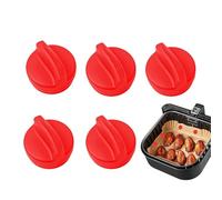 Magneti da friggitrice ad aria,5 Pezzi Fermagli Magnetici in Silicone per Friggitrice ad Aria,Fermagli Portacarta da Forno - per Cucina Ristoranti Preparazione Pasti Frittura al Forno