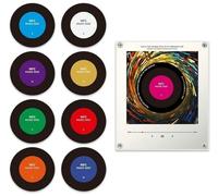 Magneti Da Frigorifero Con Musica Retrò Con Lettore Programmabile NFC Set 9 Pezzi Magneti Da Frigorifero Con Dischi In Vinile Vintage Mini Jukebox Da 128 MB Con Luce A LED