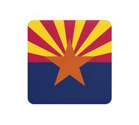 Magneti da frigorifero con stampa bandiera dello stato dell'Arizona per ufficio e cucina