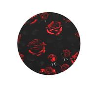 Magneti da frigorifero con stampa di rose rosse e nere per casa, cucina, ufficio, accessori per l'inaugurazione della casa quotidiana regalo