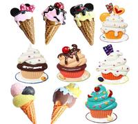 Magneti decorativi da frigorifero MZSX, magneti alimentari in resina 3D, disegno per bambini, lavagna magnetica, foto, mappa, magneti per ufficio, decorazione della casa, 10 pcs