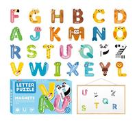 Magneti della lettera del frigorifero, lettere 'alfabeto magnetiche,26 lettere maiuscole magnetiche - Giocattoli educativi per il gioco di apprendimento 'ortografia, set di magneti maiuscoli