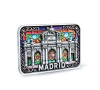 Magneti di Madrid, calamita Frigorifero di Madrid, Puerta de Alcala, Orso e corrugno, Cibeles, Metro di Madrid, Gran Via, monumenti