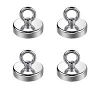 Magneti extra forti, 48 mm, per pesca magnetica, 68 kg, con foro, magneti al neodimio molto forti per la casa