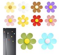 Magneti Frigo Fiori,Magnetici Decorativi Lavagna Bianco Set di 10 | Adesivi floreali colorati per la scuola di cucina