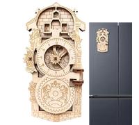 Magneti Frigo Orologio Astronomico,Magneti Della Collezione Turistica | Souvenir Magnetico Turismo per Fotografi Collezionisti - Regali di Memoria per Turisti