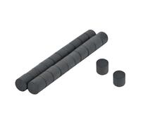 Magneti In Ferrite Y10 - 6Mm Diamentro X 6Mm Spesso - 0,07Kg Pul