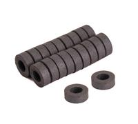 Magneti In Ferrite Y10 - 8Mm O.D. X 4Mm I.D. X 3Mm Spesso - 0.048Kg Di Trazione