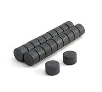 Magneti in ferrite Y10, diametro 15 mm x spessore 10 mm, 0,335 kg, 400 pezzi