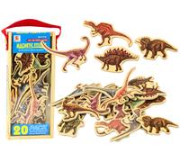 magneti in legno con animali, set da 20 pezzi