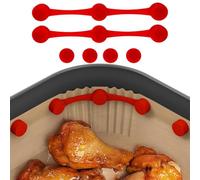 Magneti in silicone per friggitrice ad aria, clip friggitrice per aria magnetica resistente al calore con chiusura magnetica per friggitrice, fissaggio sicuro della carta, porta serratura fodera per