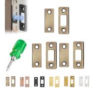 Magneti invisibili ultra sottili per ante di armadietti, in acciaio inox, con adesivo, per porte, cassetti, cassettiere (6, bronzo)