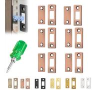Magneti invisibili ultra sottili per ante di armadietti, in acciaio inox, con adesivo, per porte, cassetti, cassettiere (6, bronzo rosso)
