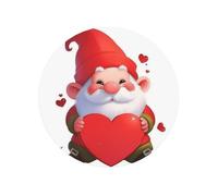 Magneti magnetici rotondi del frigorifero del cuore rosso dello gnomo sveglio del fumetto per il bene durevole della cucina con magnetismo duraturo