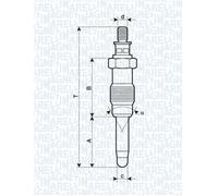 MAGNETI MARELLI 062587001304 Candeletta per JEEP,NISSAN,RENAULT,VOLVO