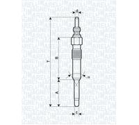 062900006304 UC14A CANDELETTA DI PRERISCALDO SKODA PASSAT - Magneti Marelli